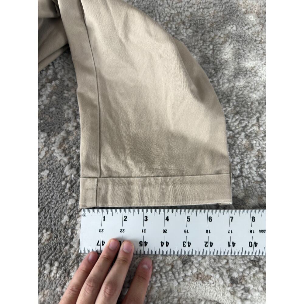 Worthington Size 8 Flat Front Pants Ankle Casual Career Pants Beige Pocket - Picture 10 of 14